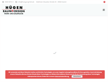 Tablet Screenshot of huegengmbh.de